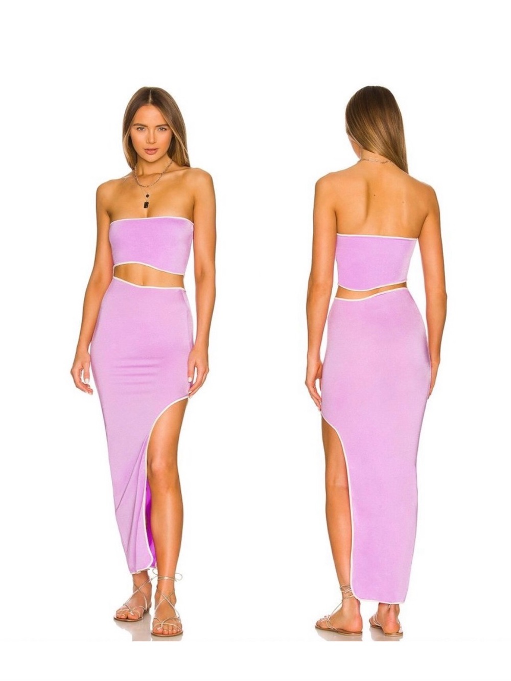 Baobab x REVOLVE Mambo
Puzzle SET Orchid Purple
Bandeau Top + Skirt small